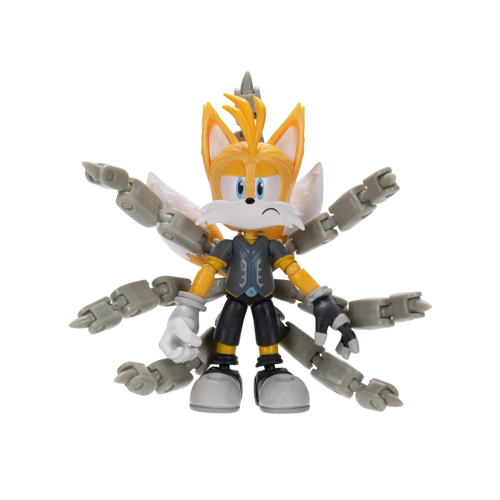 Sonic Prime 5" Tails Nine Articulated Action Figure. Perfect For Any Fan. Collect The Whole Troupe with Sonic, Mr. Dr Eggman and Thorn Rose Available Too!