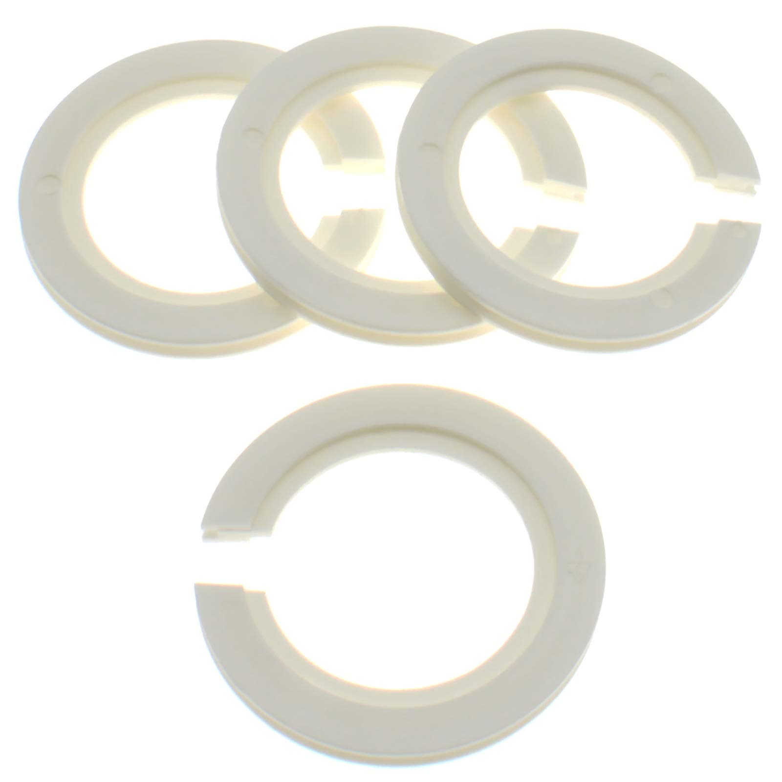 FDXGYH 4-pcs Lamp Shade Reducing Rings E27 to E14 Lamp Holder Ring Adapter(White)