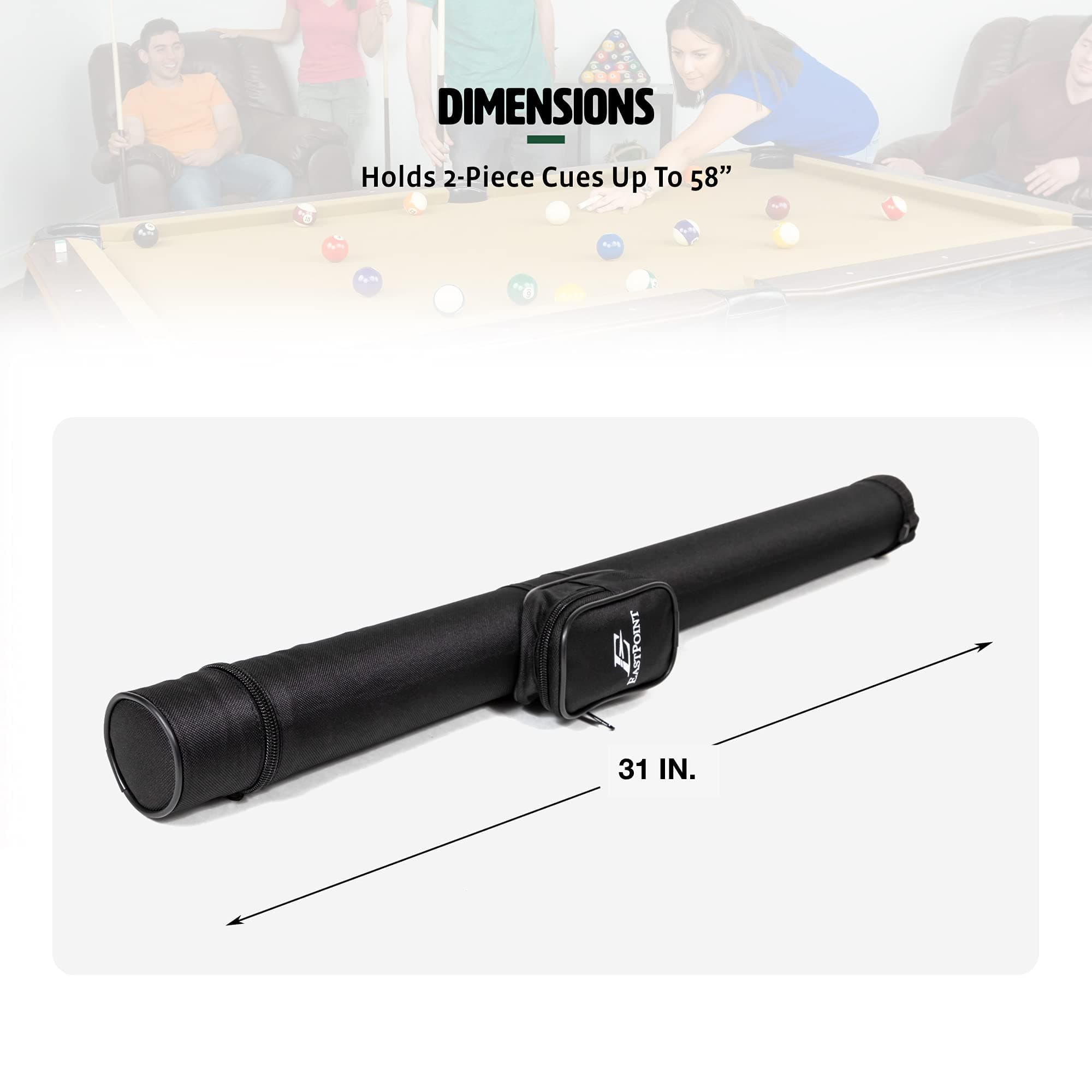 EastPoint Sports Deluxe Tube Billiard Cue Case