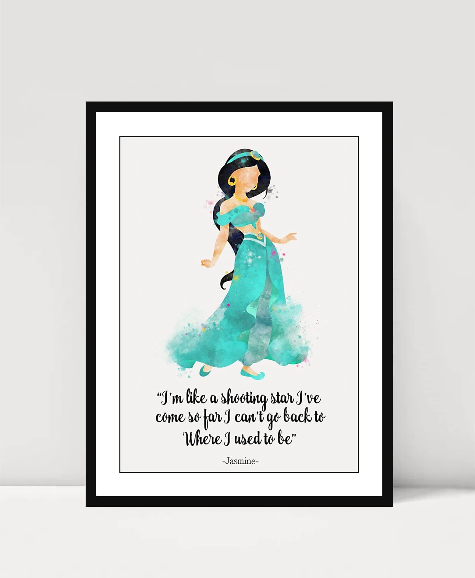 Disney Quotes Wall Poster with Black Frame, Wall Arts Home Décor Photo Frames, 30x40cm by Spoil Your Wall