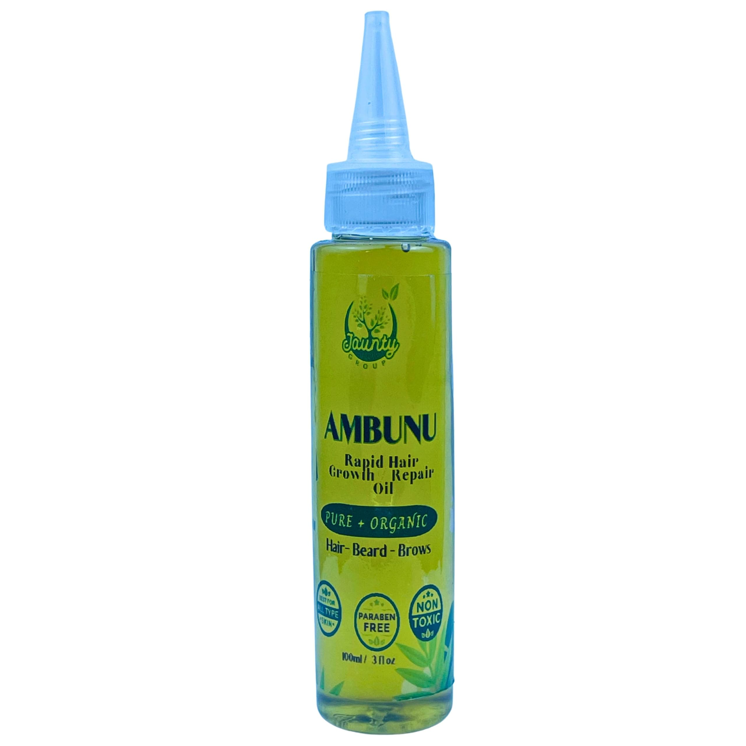 Ambunu Hair Oil 200ML, Plant Based, All Age Group | Split End & Curl Definition | Strengthening Oil - For Hair Growth, Moisture & Strength- African Ambunu Leaf Extract