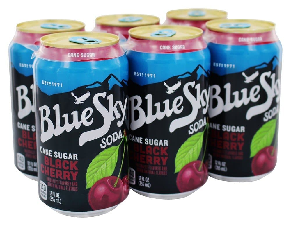Blue Sky Soda Black Cherry 6pk