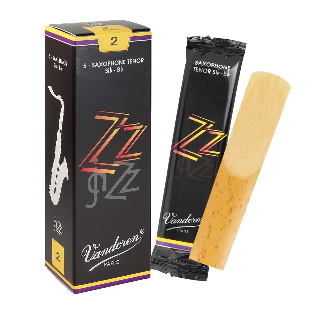 ZZ Tenor Saxophone Reeds - Box of 5 - Strength 2