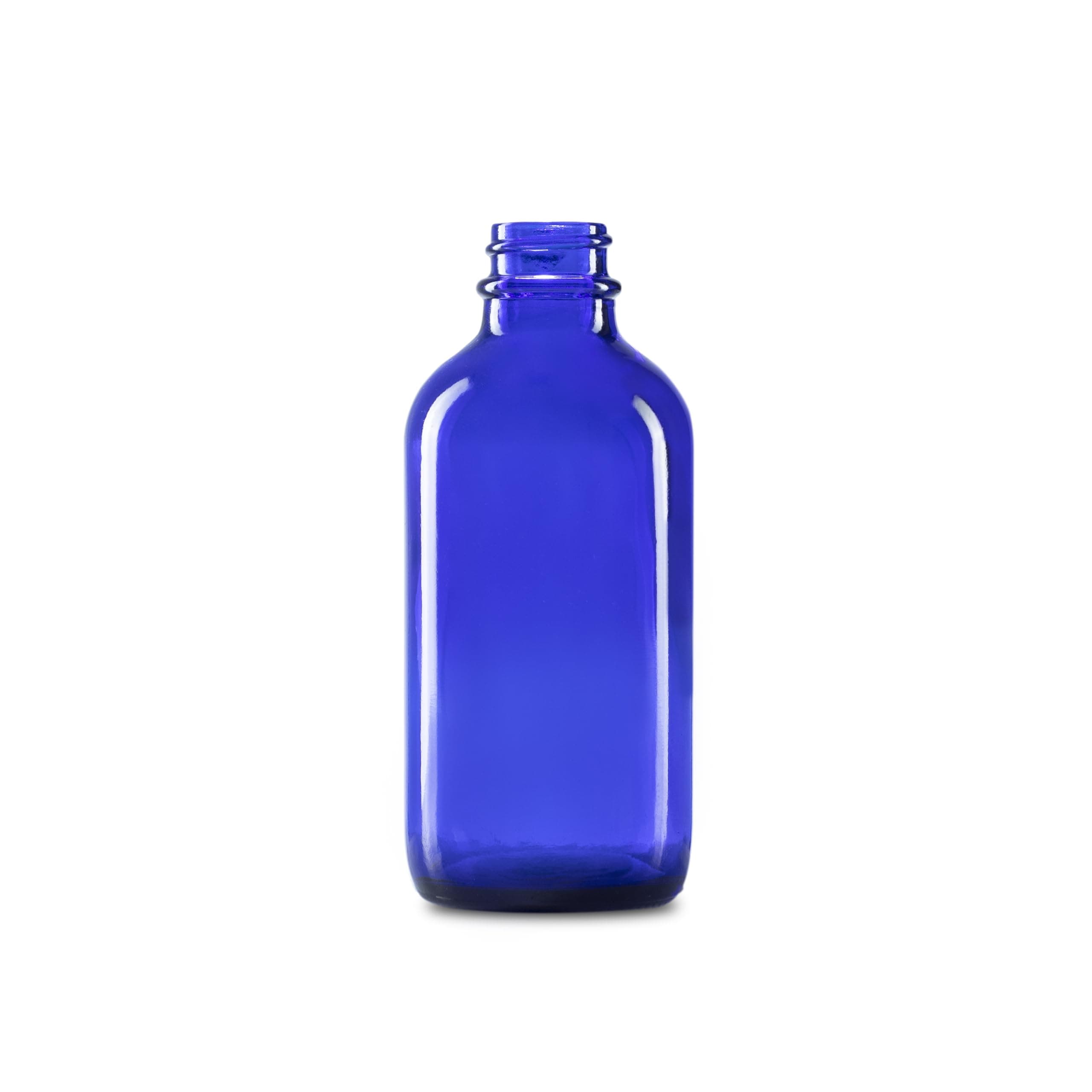 The Bottle Depot3 Pack - 4 oz Glass Bottle with Dropper - Blue - 22-400 Neck Finish - Boston Round Bottles - Leakproof Essential Oils Bottles