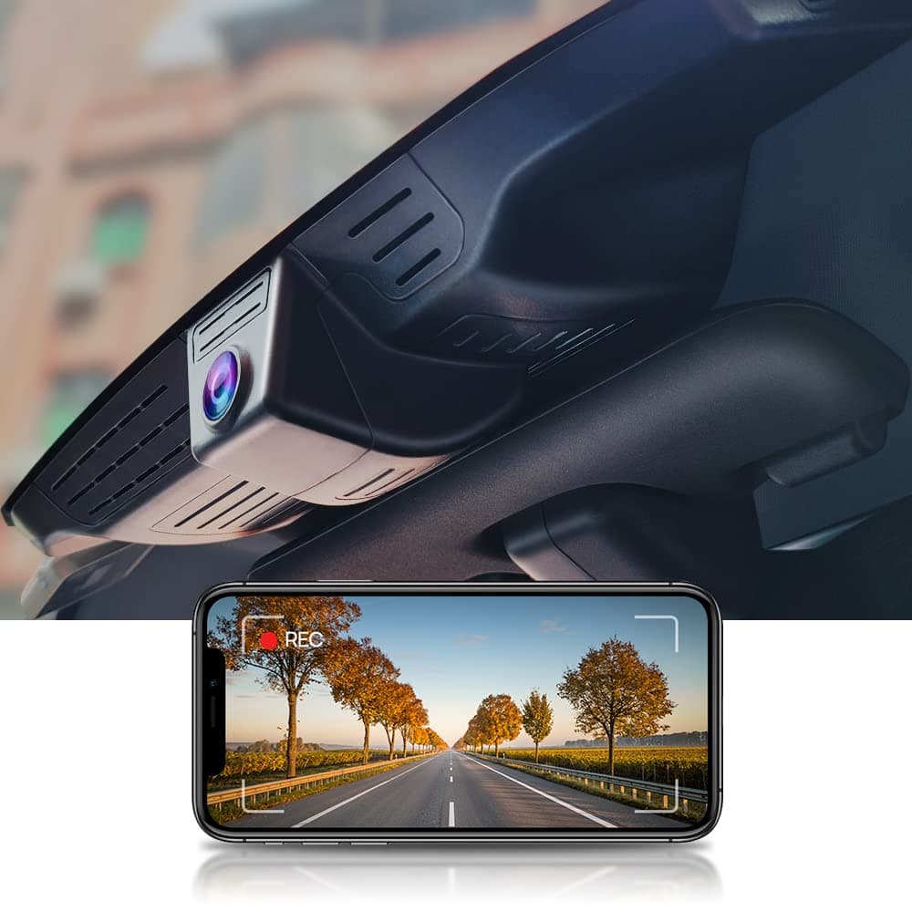FITCAMX 4K Dash Cam Suitable for 2020 2021 2022 2023 2024 Land Rover Defender 90 S SE HSE, 64GB Card, Built-in WiFi&APP, OEM Style 2160P UHD Video, Loop Recording, G-Sensor, Easy to Install, Plug&Play