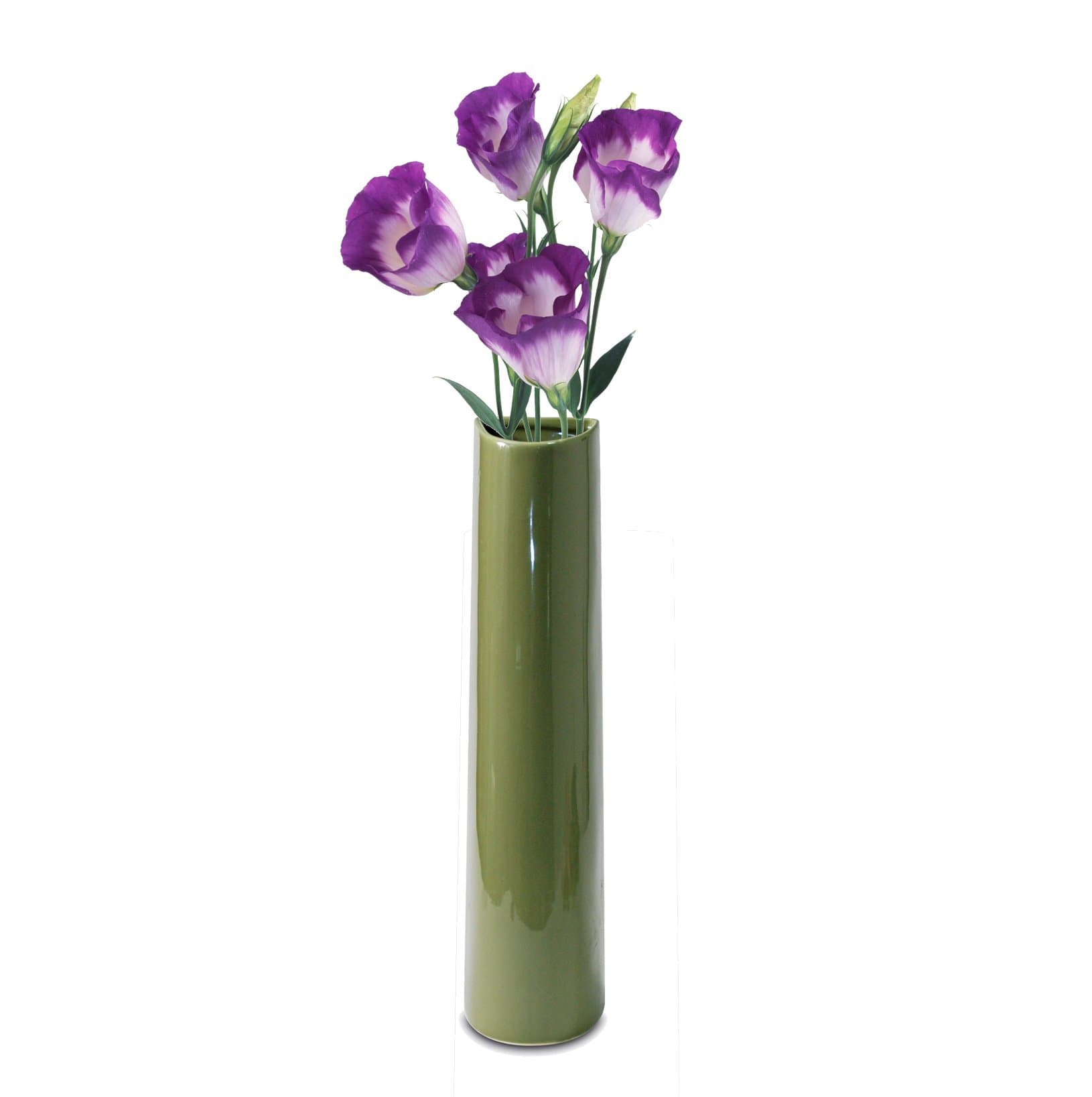 Wall-mounted Decorative Ceramic Vase / Wall Hanging Vase (Grey-green)