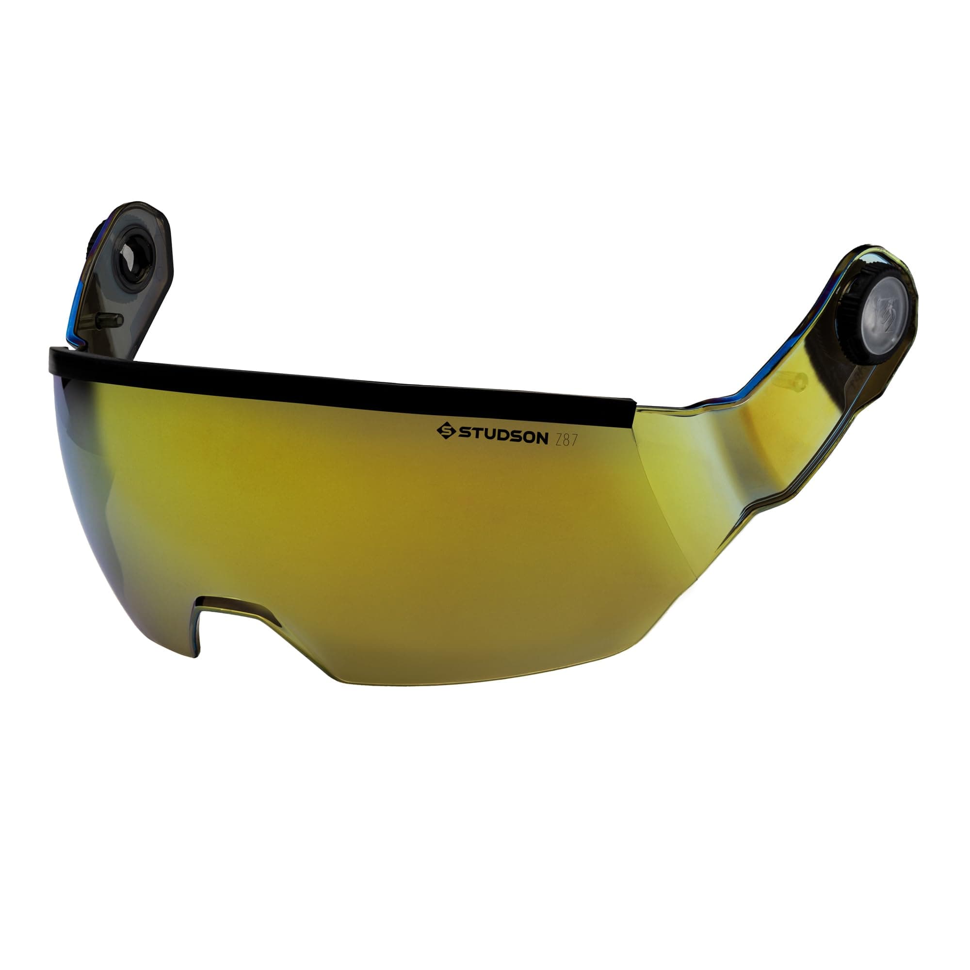 STUDSON SHK-1 Half Shield Anti-Fog/Scratch w/Mechanism Light Grey/Gold Mirror VLT: 13%