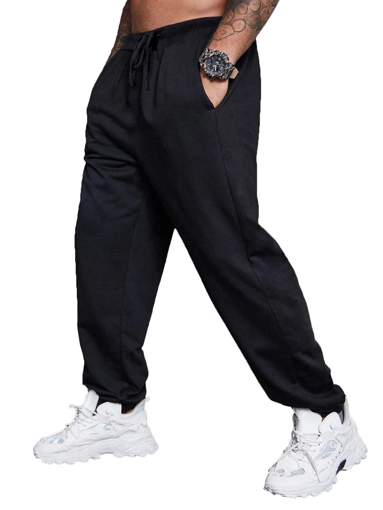dockstreet Loose Baggy fit Joggers/Loose Yoga Pants/Casual Extra Baggy fit Lower Cotton for Men