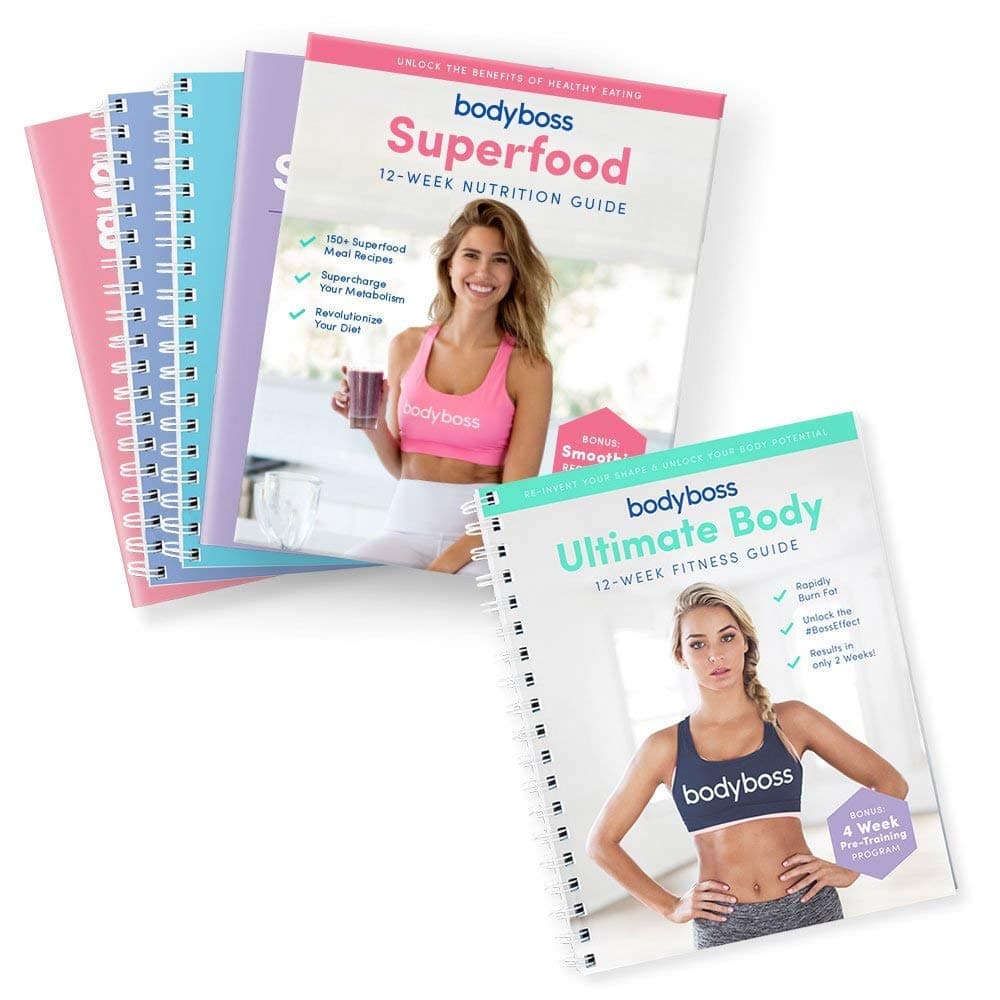 BodyBoss Fitness & Nutrition Bundle. Includes Ultimate Body Fitness Guide and Superfood Nutrition Guide Spiral-bound