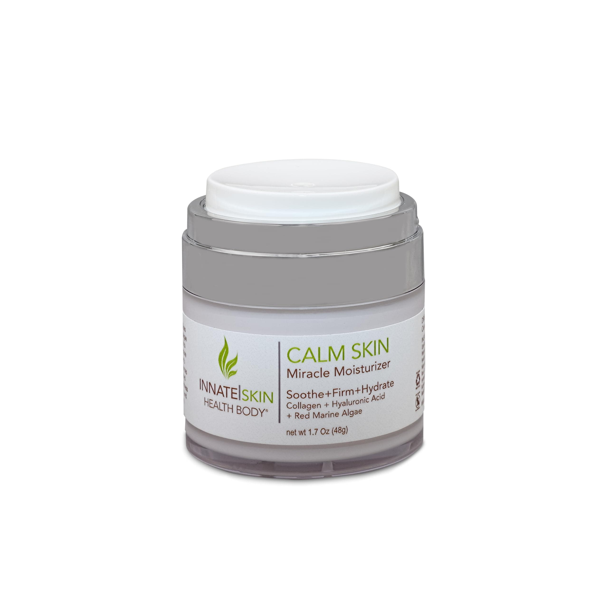 Calm Skin Face Moisturizer | Hyaluronic Acid, Collagen & Red Marine Algae 1.7...