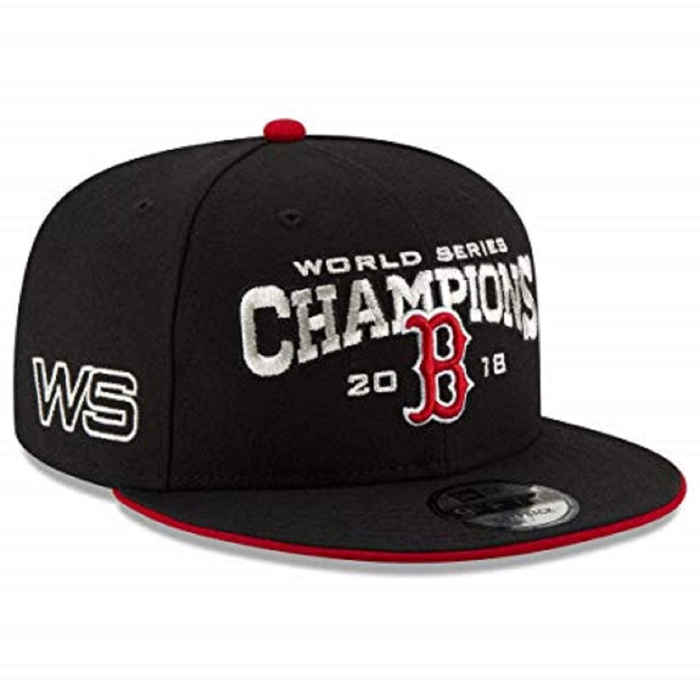 New Era Boston Red Sox Adjustable 9Fifty MLB Flat Bill Baseball Cap 950