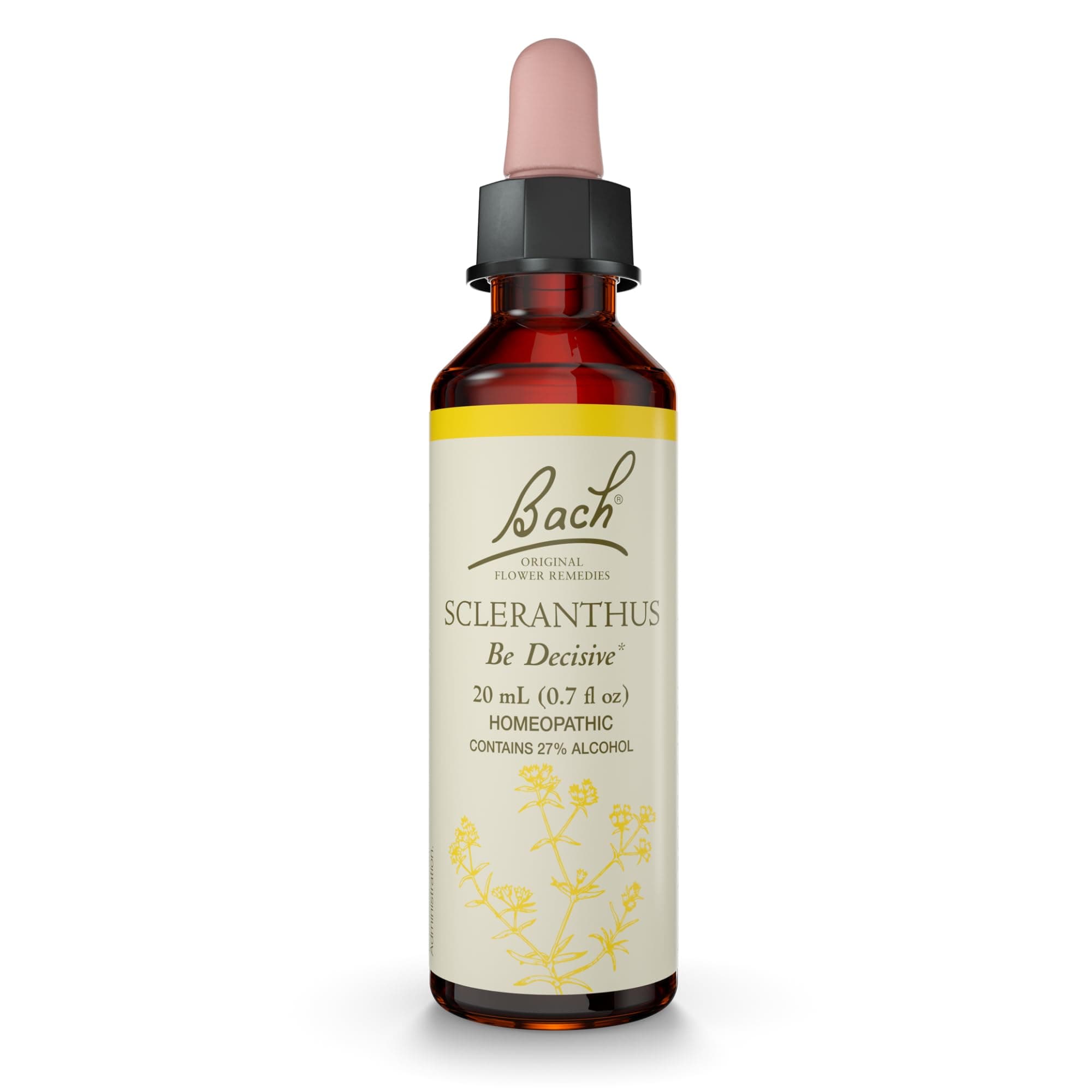 Bach Original Flower Remedies, Scleranthus - Be Decisive - Natural Homeopathic Flower Essence for Emotional Balance - Vegan, Gluten Free, Sugar Free - 20mL Dropper