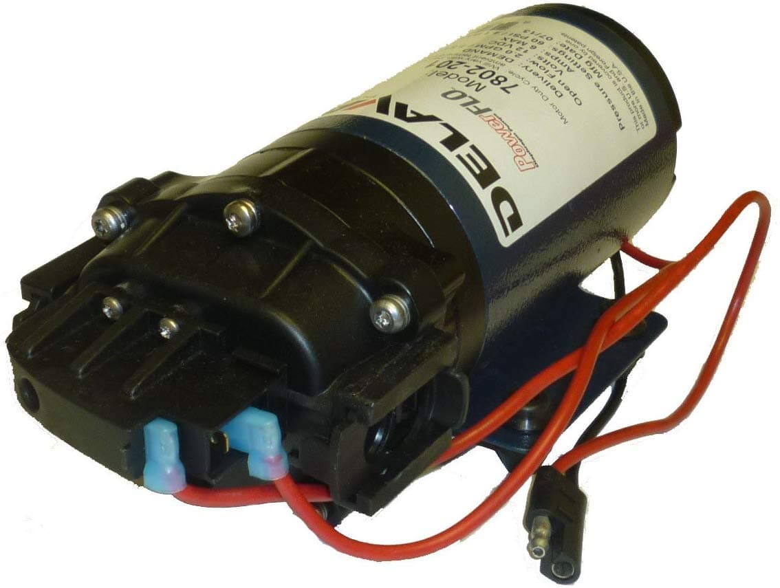 Delavan 7800 Series Diaphragm Pump 12V, 60 PSI, 2.0 GPM, Demand Pump, QA Ports (Pack of 2)