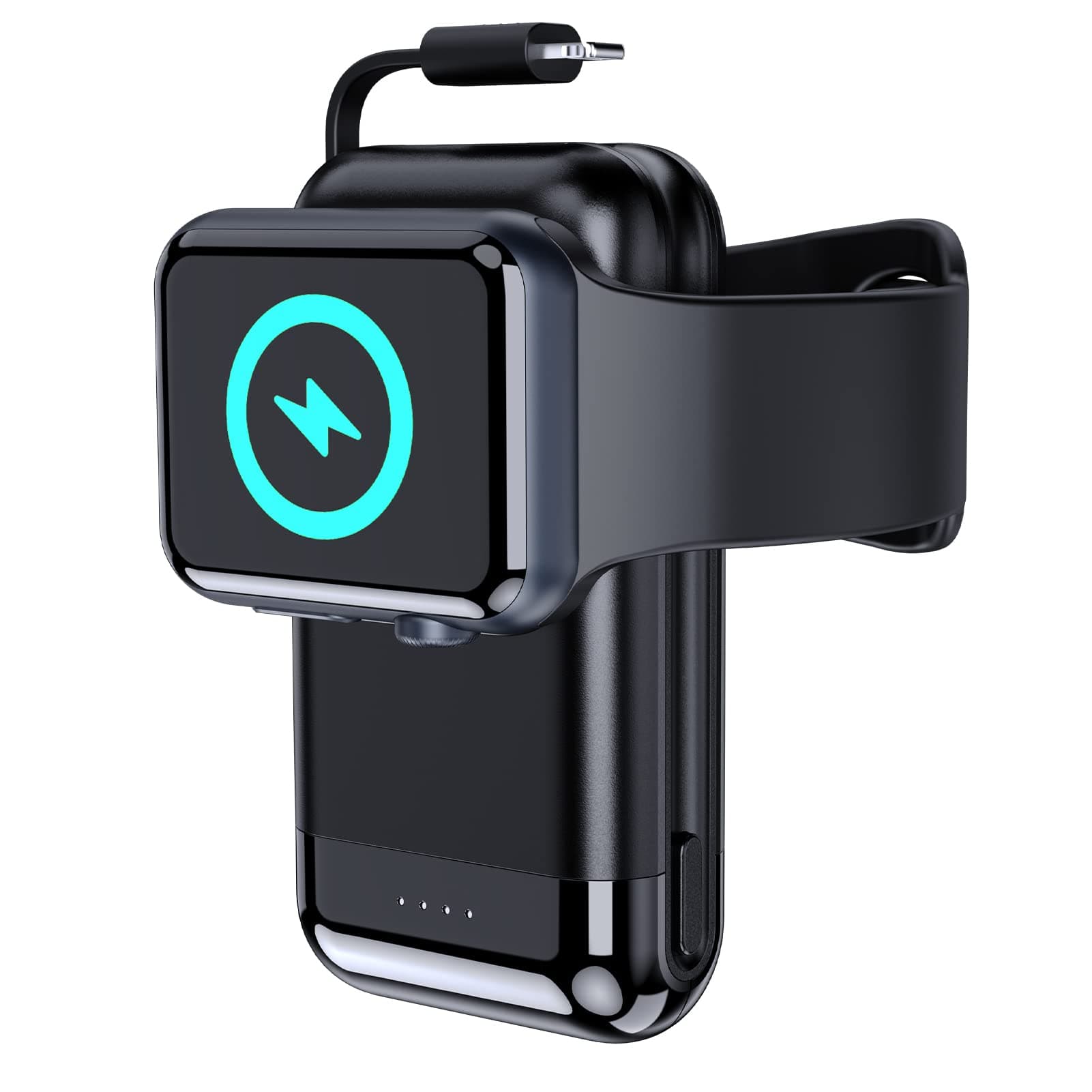 leChivéePortable Charger for Apple Watch,6000mAh Magnetic Portable Charger P-ower Bank with Built in Cable, iWatch Charger Compatible With iPhone 12/13/14/15, for Apple Watch Ultra 2/9/8/7/6/SE/5/4