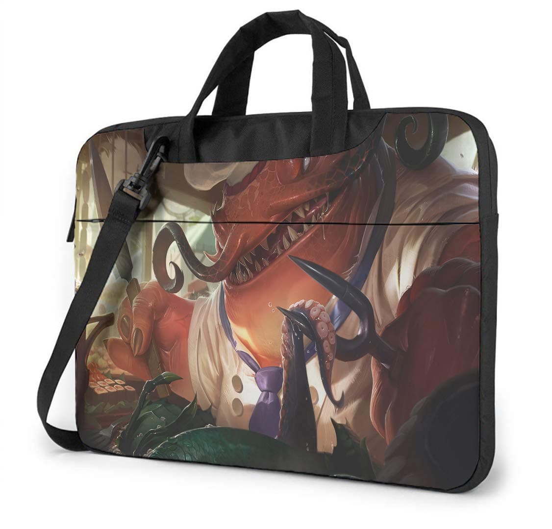 13 Inch Laptop Bag, League Legends for Women and Men Laptop Shoulder Messenger Bag Case with Strap, Laptop Sleeve Work Bag, Champion Tahmkench MasterChef