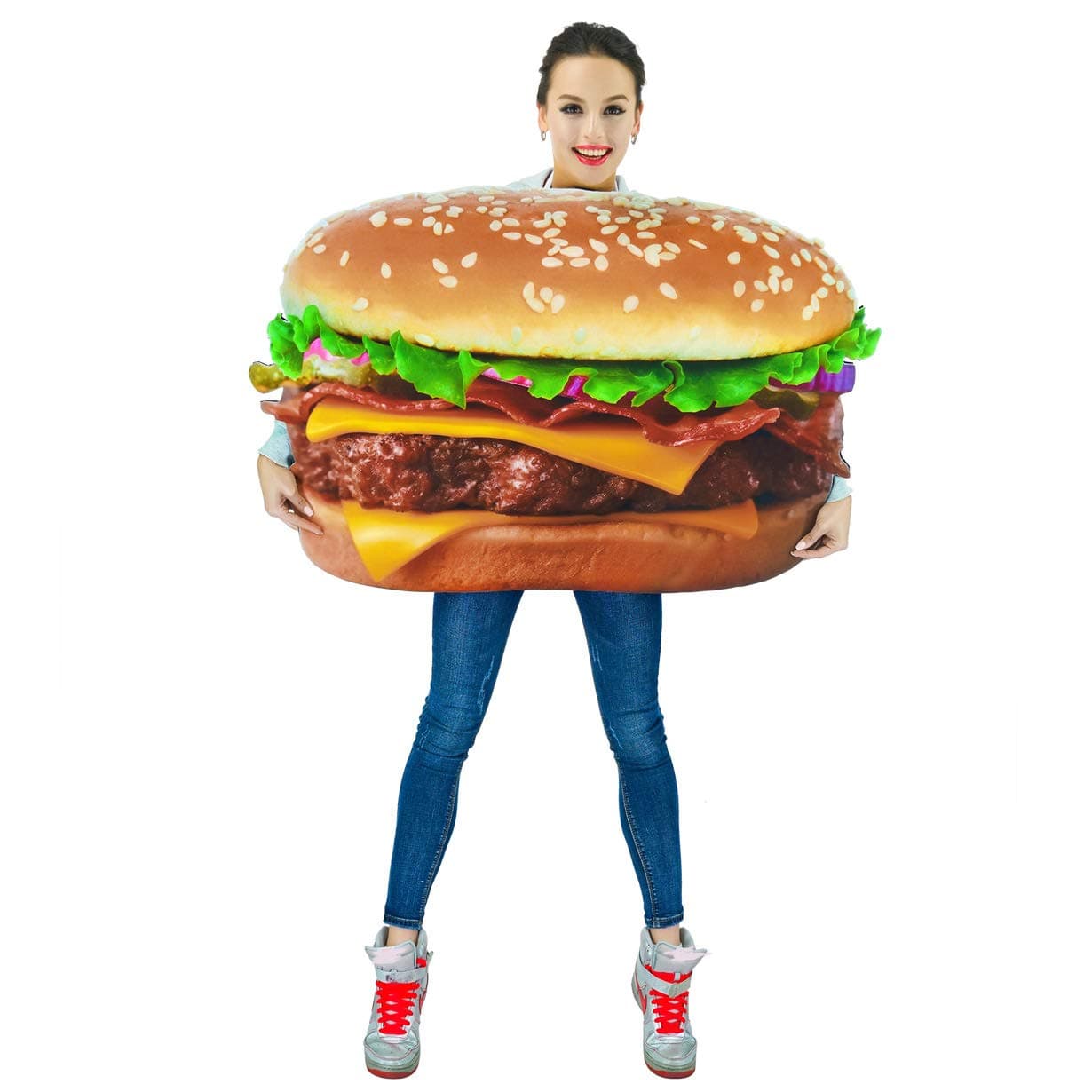 Pizza Food Unisex Adult Costume (Hamburger)
