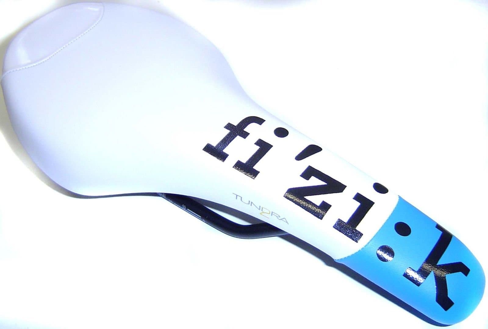Fizik Tundra 2 MTB Road Bike Seat White/Blue/New