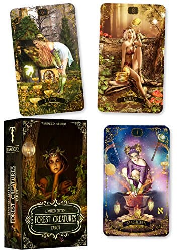 Forest Creatures Tarot Deck + guidebook. Original Tarot 78 cards Cards – January 1, 2017