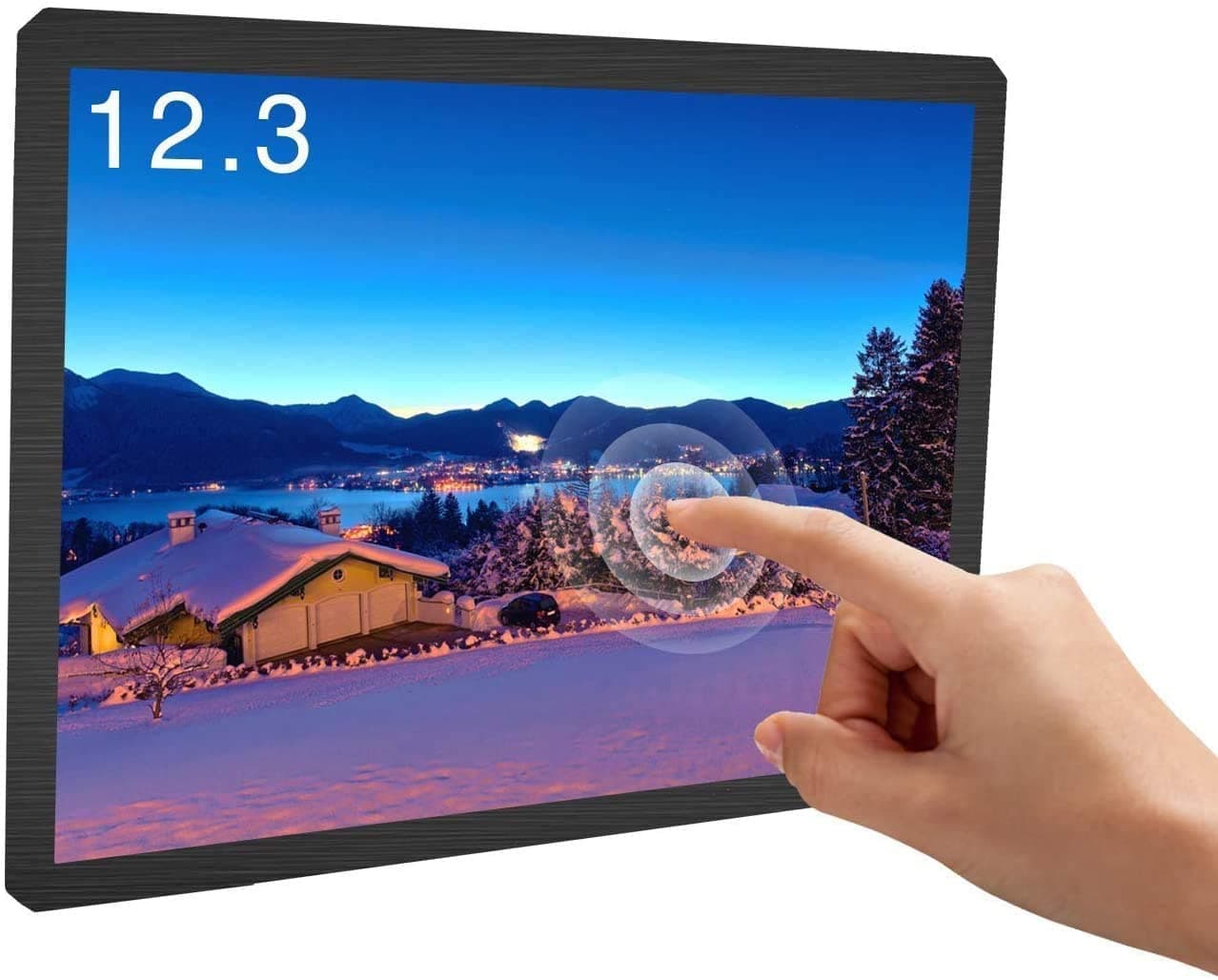 Eviciv Portable Monitor 13.3-inch Game Monitor HDR IPS Resolution 1920×1080 Dual Speaker 60 Hz Type-C Port Super Thin Display LCD Screen Compatible with HP Laptop Windows