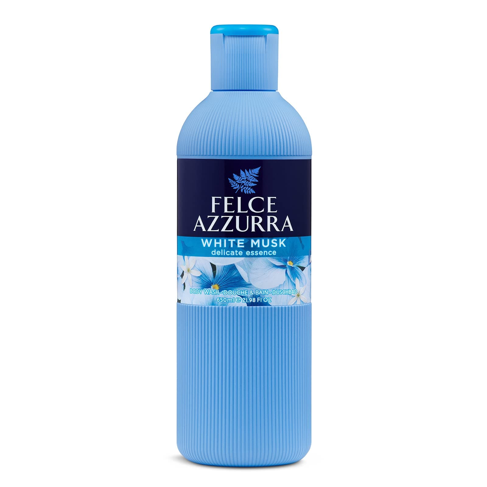 Paglieri: 'Muschio Bianco' Bath & Shower with White Musk Scent, Felce Azzurra' Line - 21.98 Fluid Ounces (650ml) [ Italian Import ]