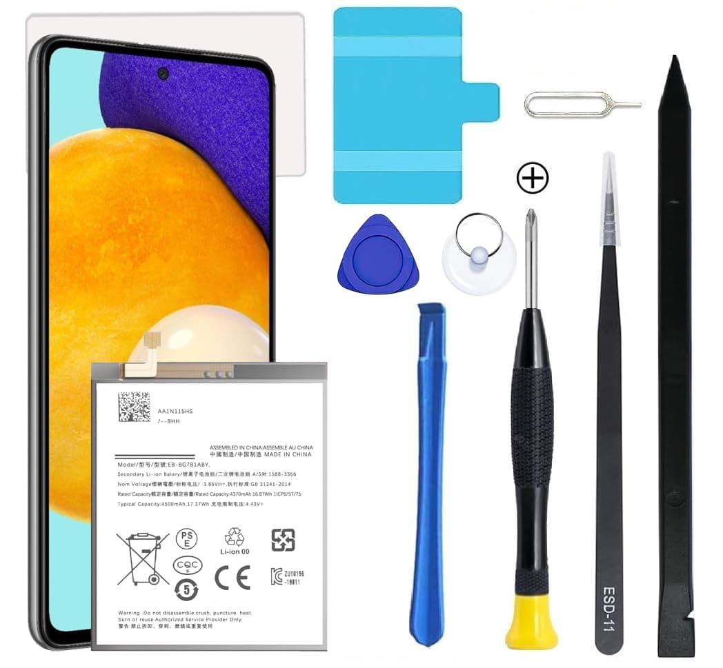 Galaxy A52 Battery,Upgraded New Battery Replacement for Samsung Galaxy A52 SM-A526 SM-A526B/DS SM-A5260&Samsung Galaxy S20 FE SM-G780 & S20 FE 5G SM-G781 with Professional Replacement Tool Kits