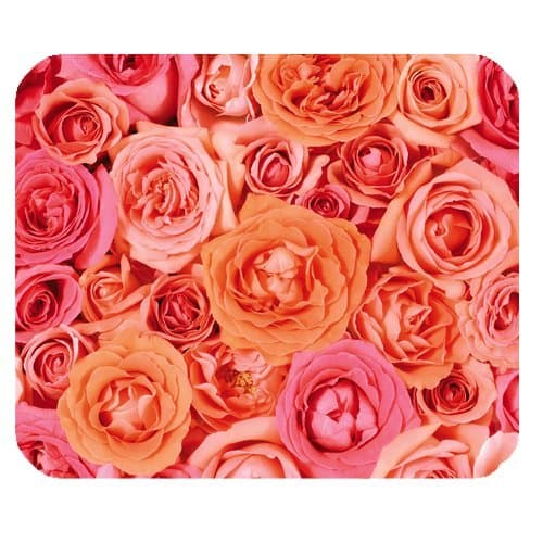 Orange Pink Rose Mixed Gaming Mouse Pad