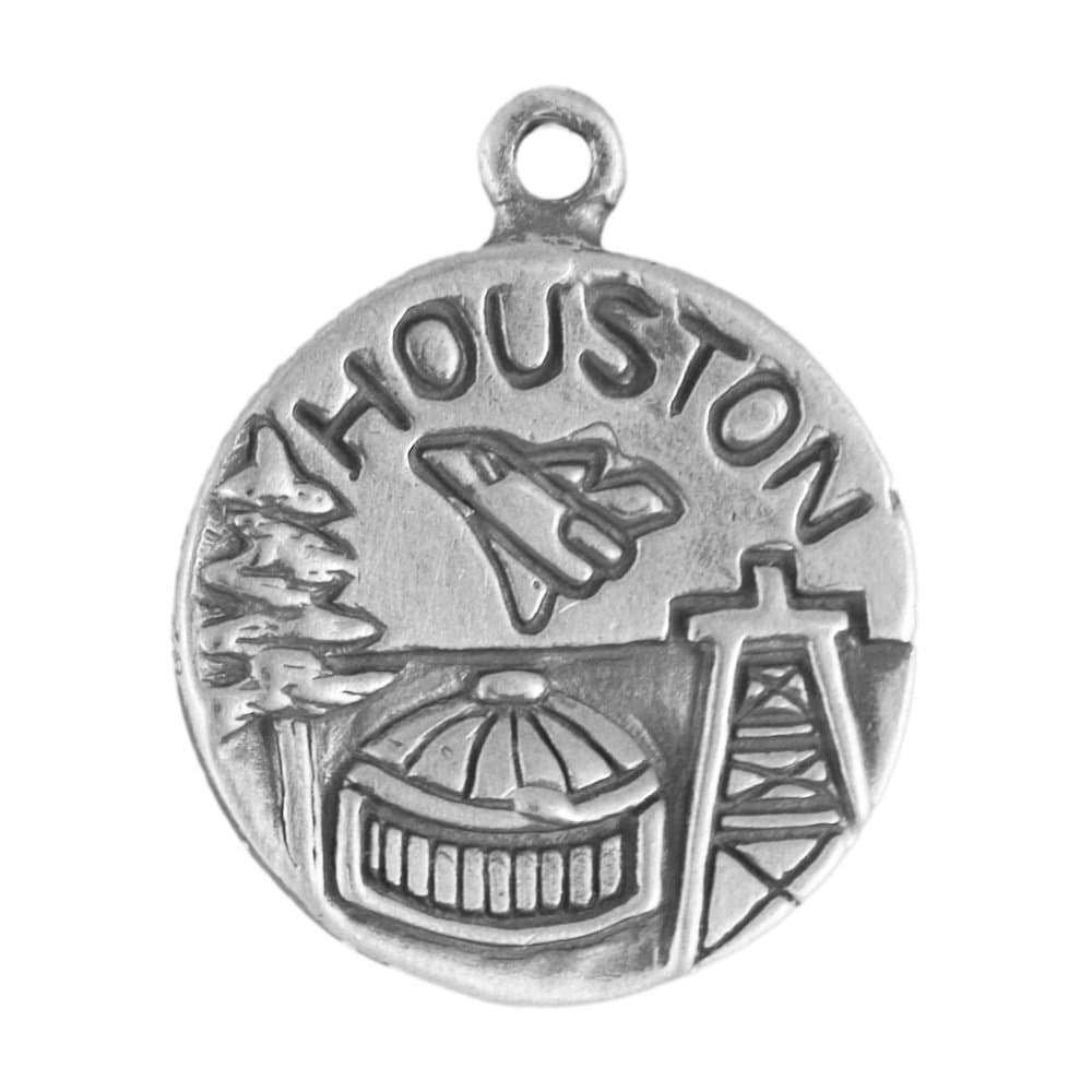 CharmCountrySterling Silver Two-Sided Houston Charm Item #46589