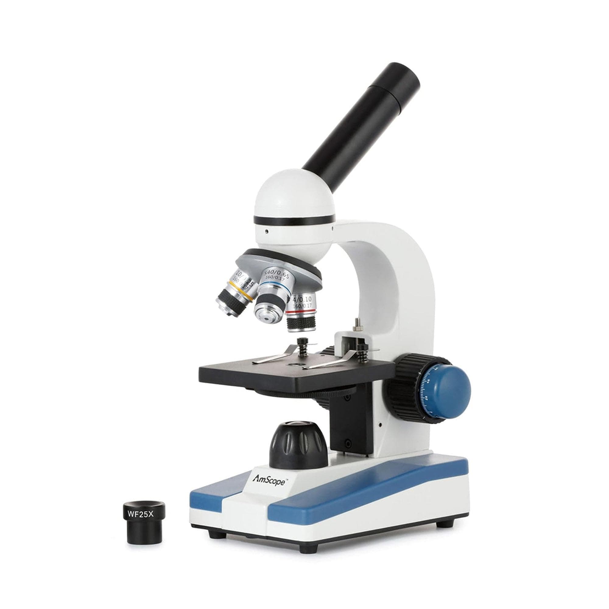 M150C / M150C-I 40X-1000X All-Metal Optical Glass Lenses Cordless LED Student Biological Compound Microscope
