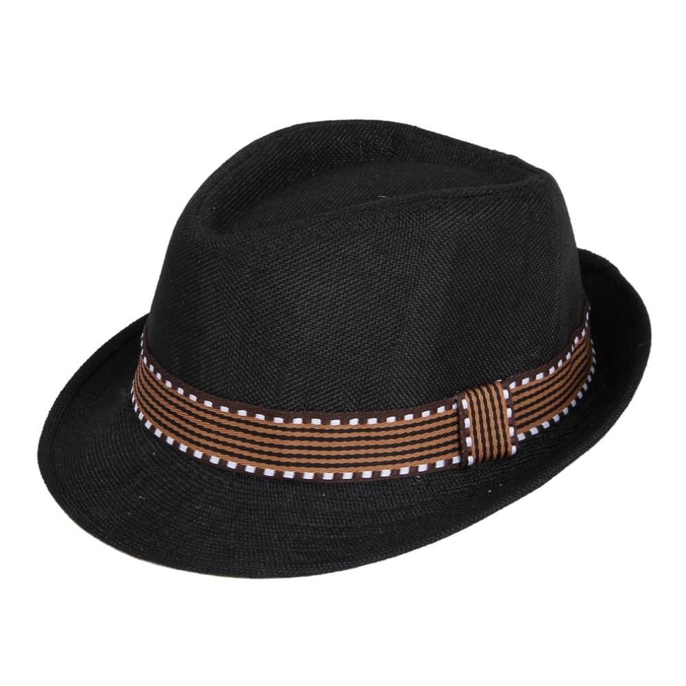 Black Dance Fedoras Sun Kids Jazz Hats T2-134