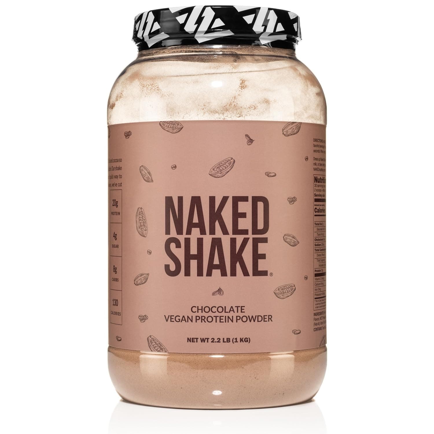 Shake - Chocolate Protein Powder - Plant Based Protein Shake with Mct Oil, NSF Certified, Gluten-Free, Soy-Free, No Gmos Or Artificial Sweeteners - 30 Servings