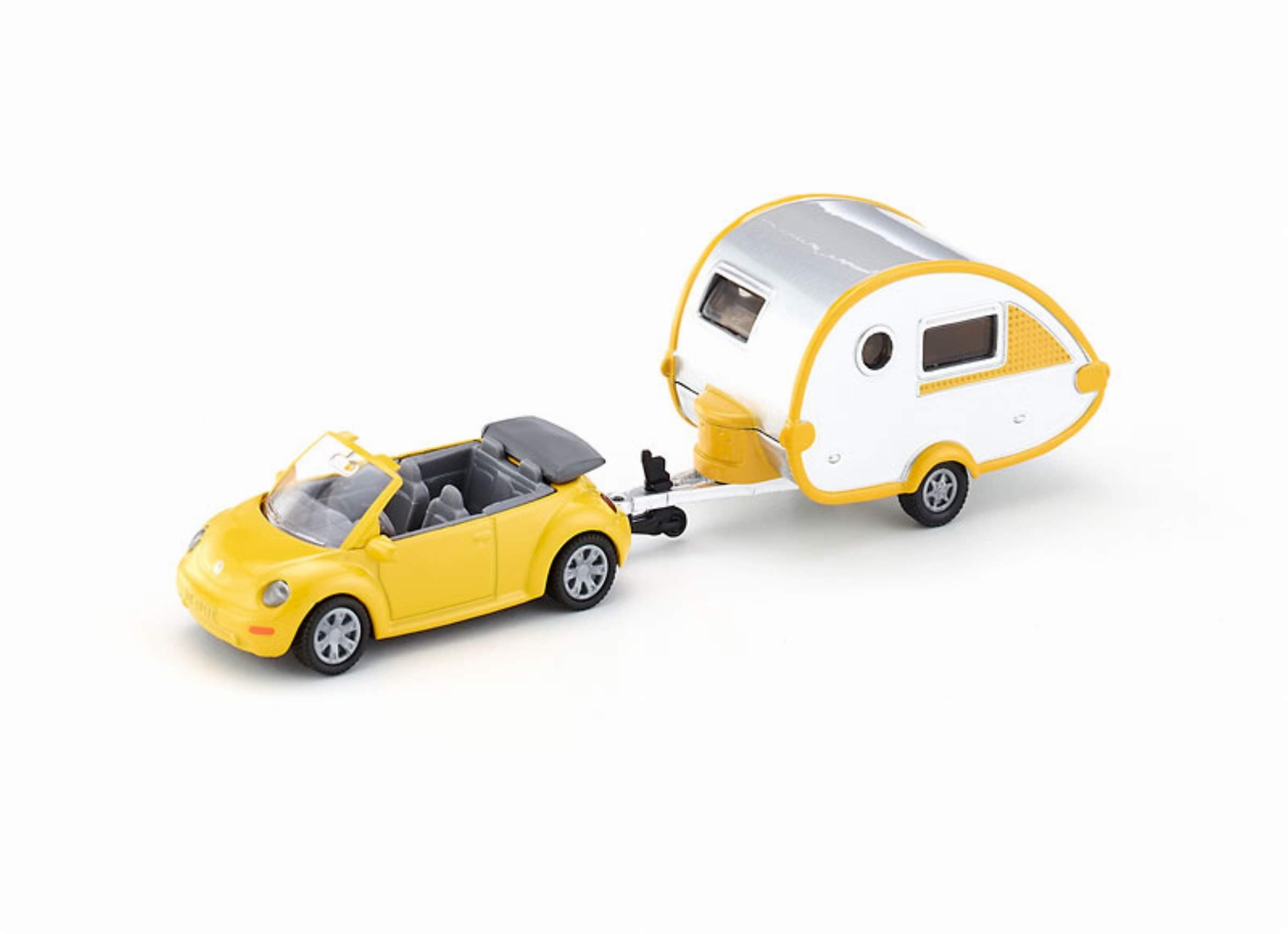 Car with caravan trailer