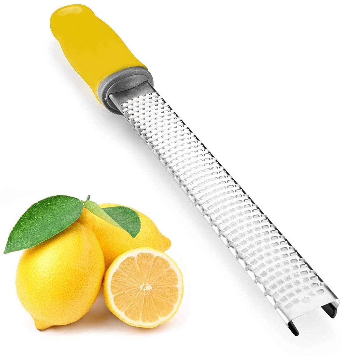 iNeibo Lemon Zester & Heavy Duty Cheese Grater & Vegetable Slicer — Parmesan Cheese Lemon, Garlic, Nutmeg, Chocolate, Fruits, Vegetables, Ginger Slicer - Cheese Shredder & Stainless Steel Grater