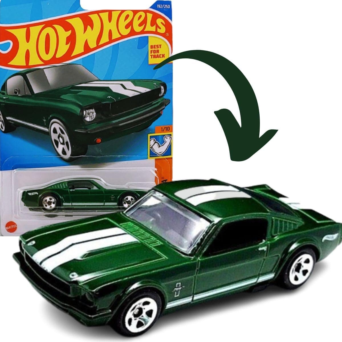 2022 - '65 Mustang 2+2 Fastback - Muscle Mania 1/10 [Green] 192/250
