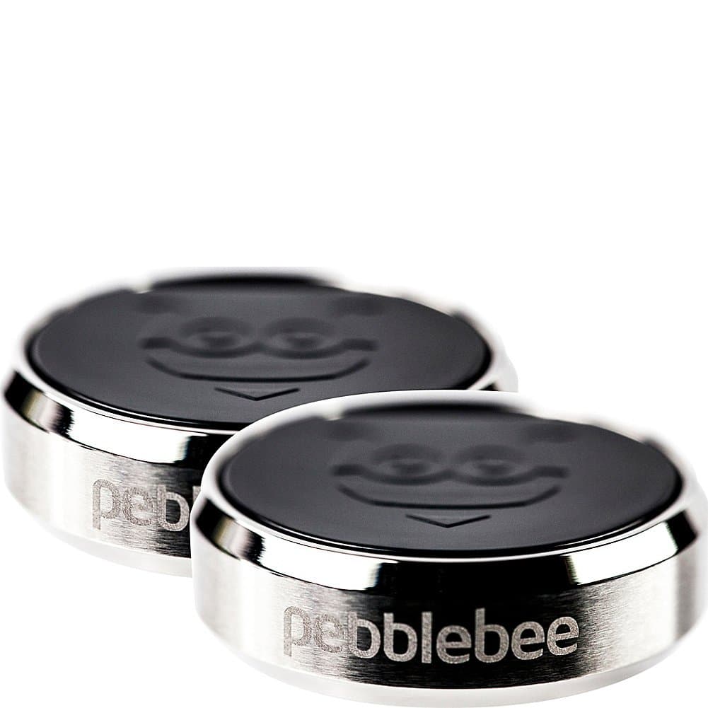 Pebblebee Finder Bluetooth Tracking Device - 2 Pack (Silver)