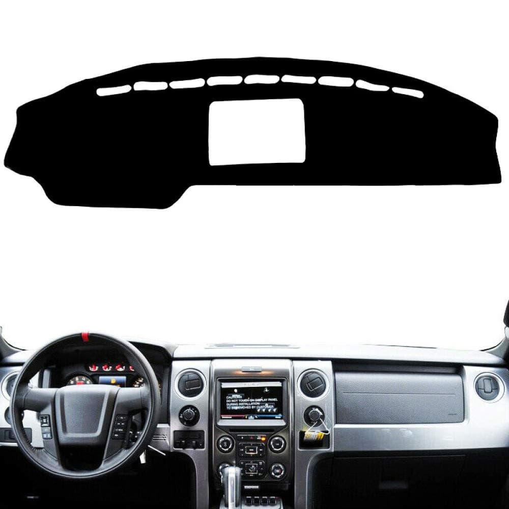 LHYQRSQ Car Dashboard Cover Mat Pad Sun Shade Instrument Carpet Car Accessories,For Ford F 150 F150 Lobo Raptor 2009 2011 2012 2013 2014