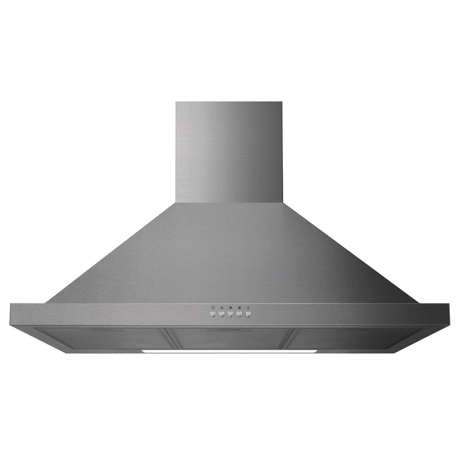 Prodex PXCH90SS Chimney Cooker Hood, Extractor Fan, 90 cm Wide, Stainless Steel