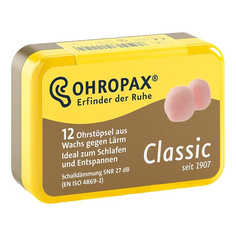 Ohropax Wax Ear Plugs, 12 Plug