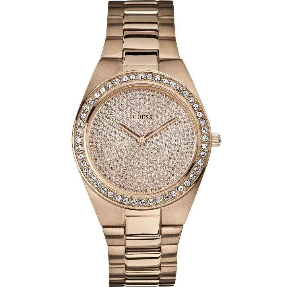 Guess Analog Gold Dial Women's Watch - W12651L1