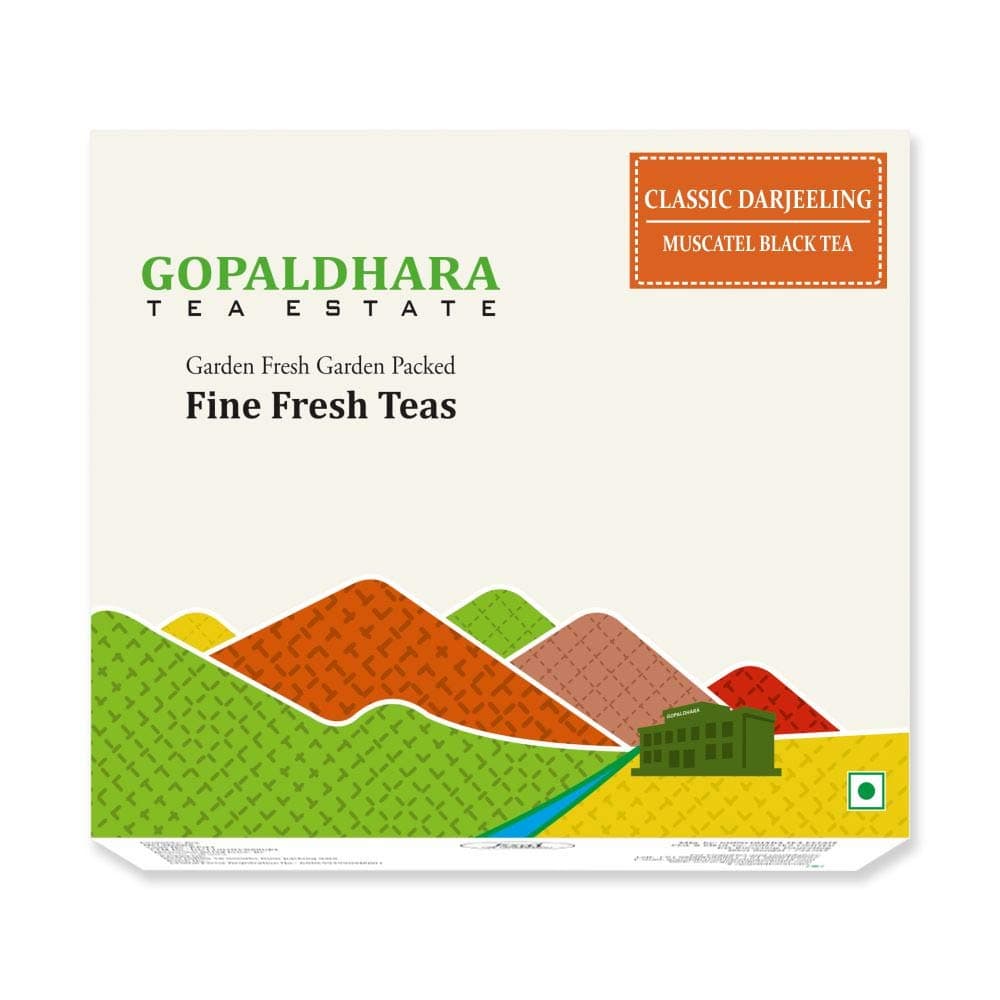 Gopaldhara Darjeeling Tea Classic Black 250g Paper Box - FTGFOP1 Rare & Exotic Premium Black Tea
