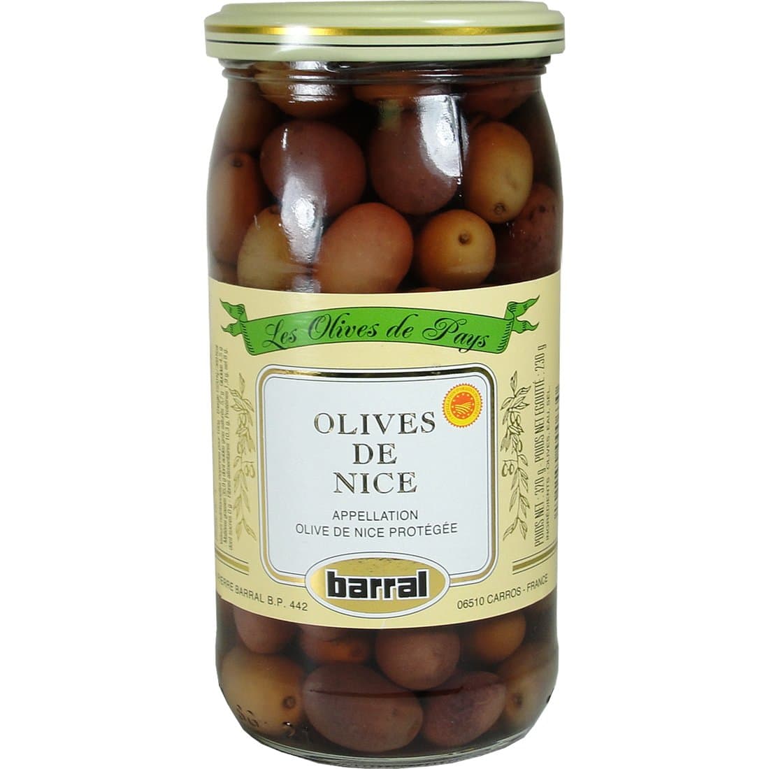 Barral French Olives de Nice - Olives Nicoises 7 oz.