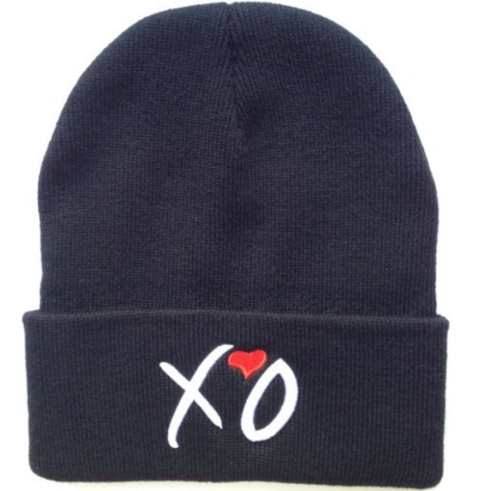 XO Beanie Hat Black