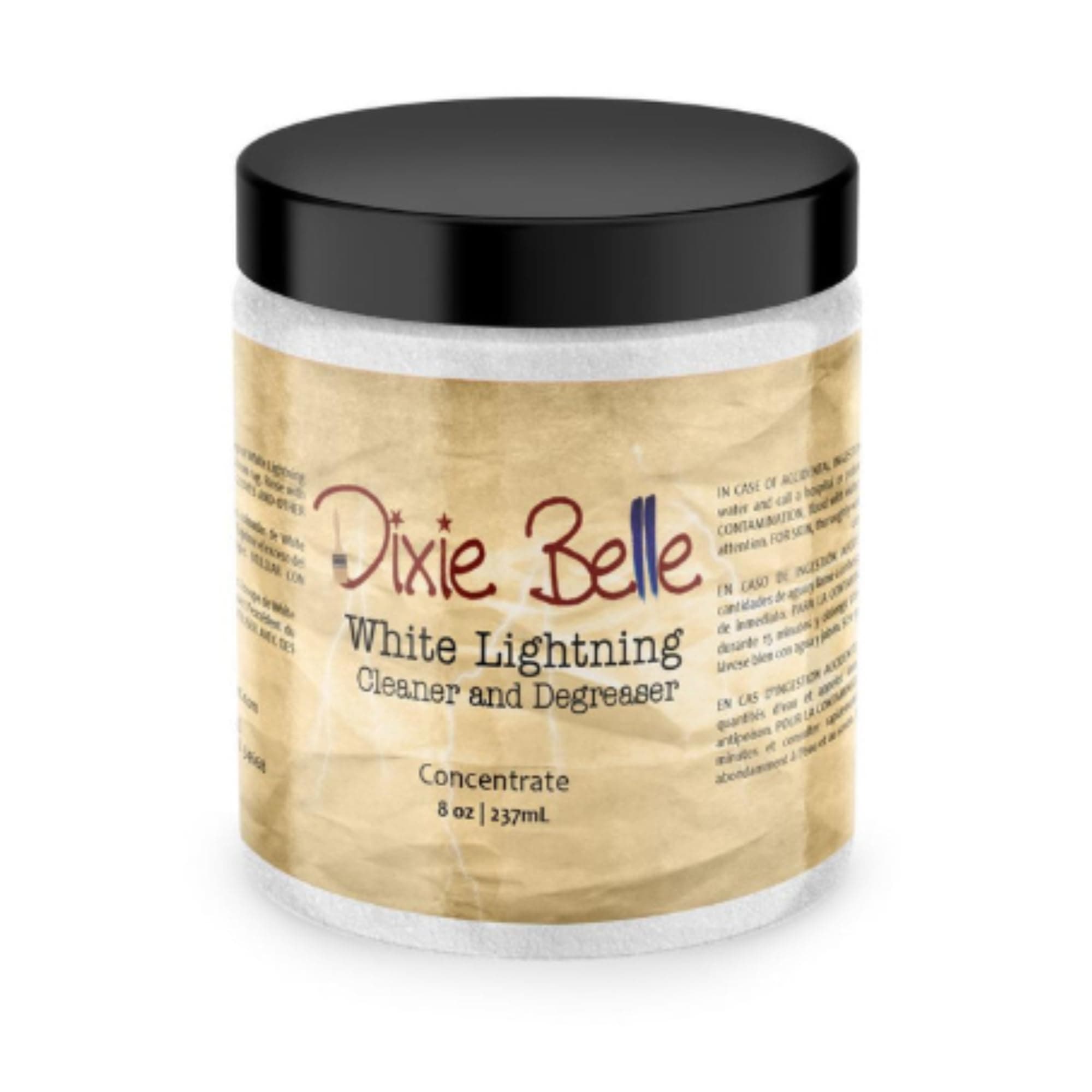 Dixie Belle White Lightning Cleaner - Painting Prep Product - 8oz Cleaning Concentrate - Use Prior to DIY Painting - Multi-Surface