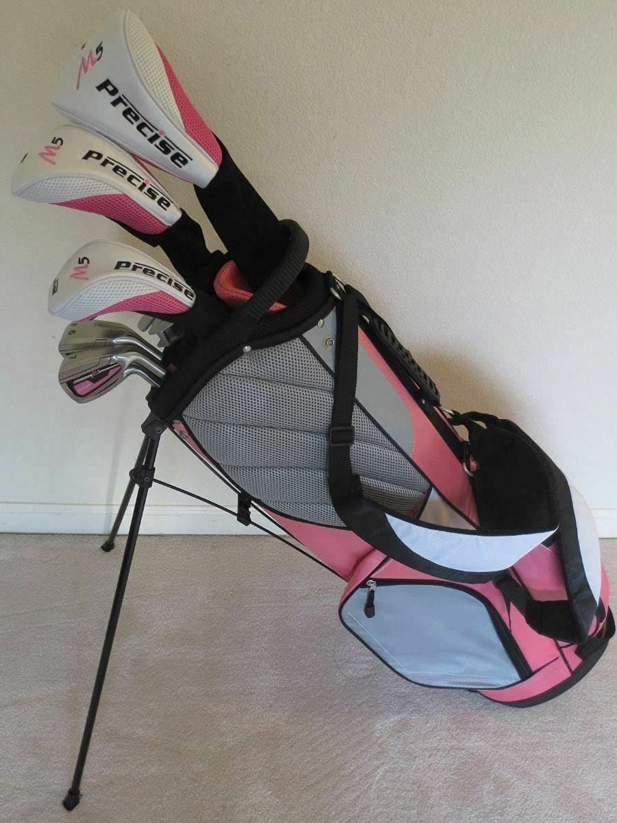 Ladies Right Handed Petite Complete Golf Set, White/Pink