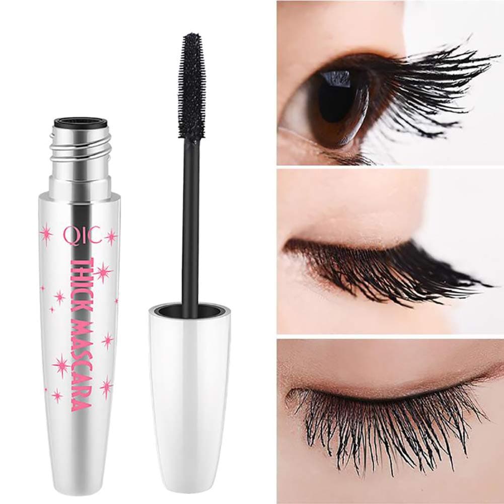 4D Silk Fiber Lash Waterproof Mascara, Extra Long Lash Mascara and Thick, Long Lasting, No fading