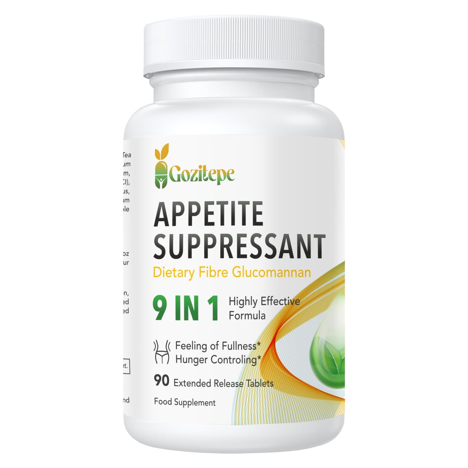 Natural Appetite Suppressant and Fat Burner for Women - High Dose Glucomannan from Konjac Root - with Green Tea Extract, Cayenne Pepper Extract, Vitamins B6 & B12 - Vegan (90 Count (Pack of 1))
