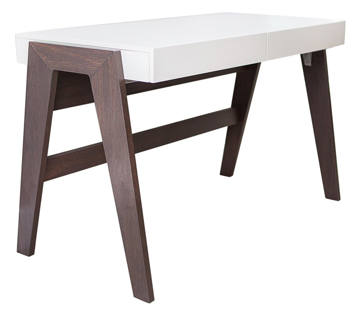 Trendline Collection Desk with 2 Drawers, Camerino, Off White