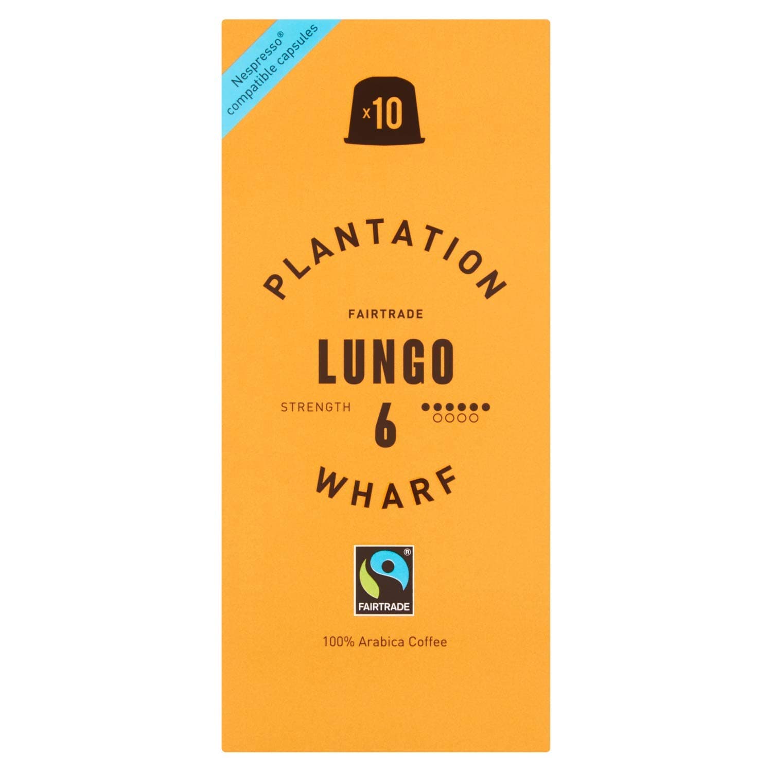 Plantation Wharf Lungo Coffee Capsules | Nespresso Compatible | 100 Capsules
