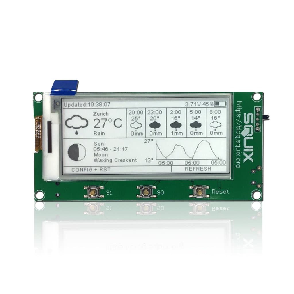 ThingPulse 2.9" ESPaper Lite Kit, ESP8266 WiFi ePaper Display
