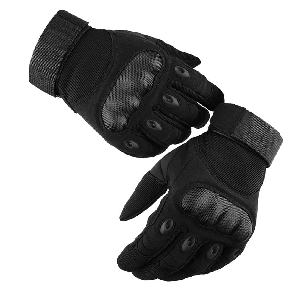 Motorbike Gloves, Motorcycle Riding Gloves Full Finger Motorcycle Gloves Men, Touch Screen ATV Riding Gloves Motorcycle Mens (Black, XL)