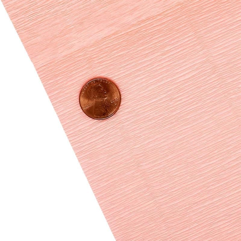 Italian Crepe Paper Roll, Luxurious 180 GSM 19.5 x 98 Inches Decorative Tissue, Quartz 548 Pink, Cartotecnica Rossi Crepe Paper for Crafting